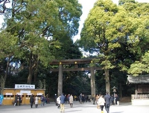新宿・代々木の魅力-明治神宮　鳥居-